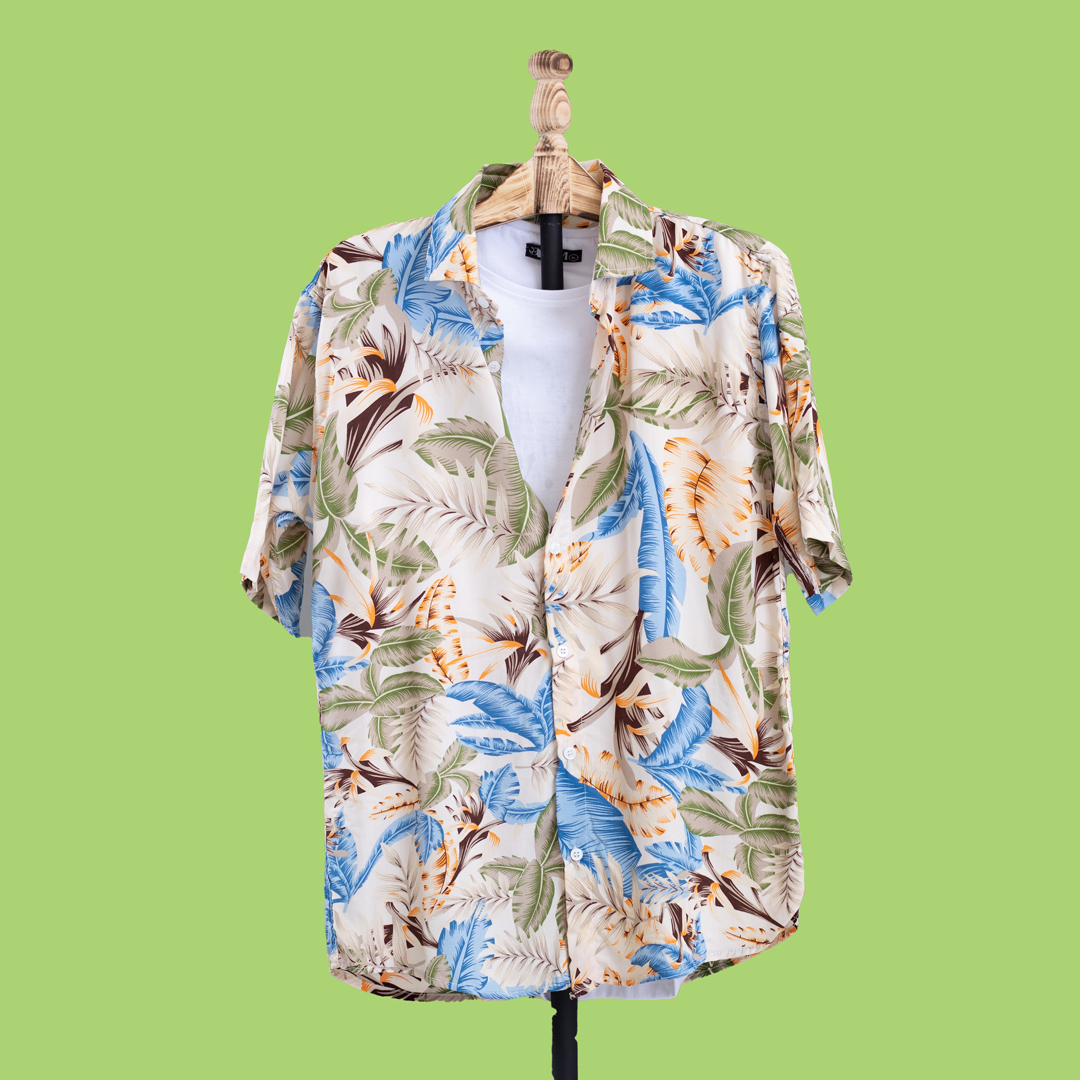 پیراهن هاوایی آستین کوتاه جدید خاص