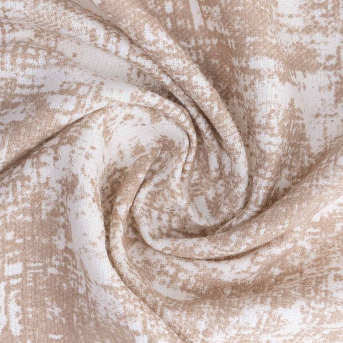 پیراهن کنفی آستین کوتاه مردانه ترکیب رنگ کرم