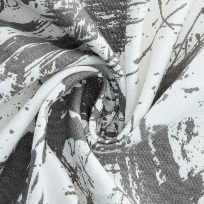 پیراهن آستین کوتاه مردانه رنگ سفید طوسی جنس کنفی