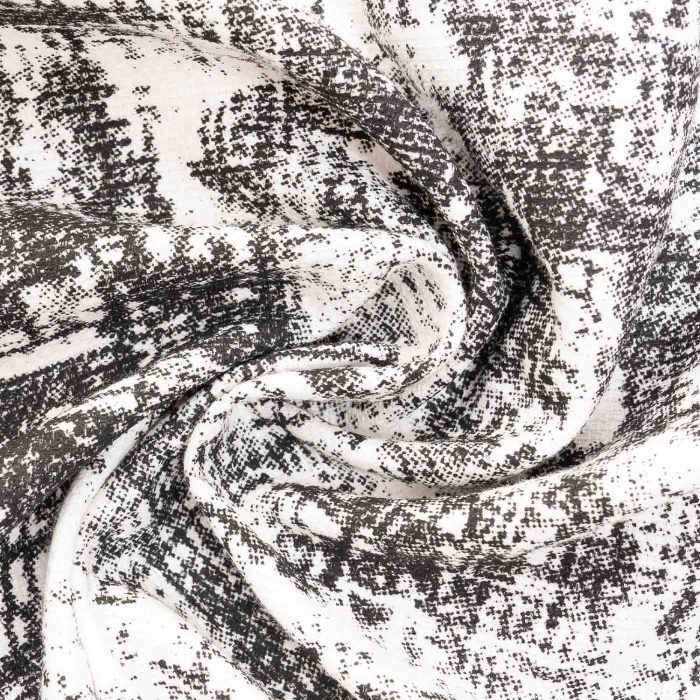 پیراهن کنفی آستین کوتاه مردانه ترکیب سفید مشکی