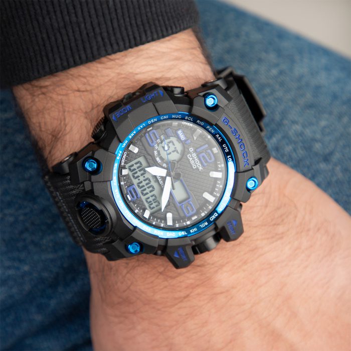 ساعت مچی مردانه G-shock مشکی آبی جدید اسپرت