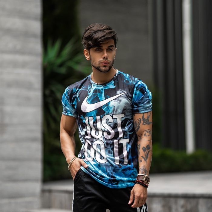 تیشرت Just Do It ورزشی پسرانه آبی