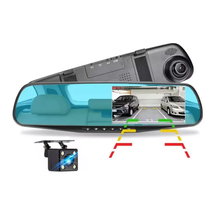 دوربین آینه وسط ثبت وقایع آینه ای خودرو دو لنز