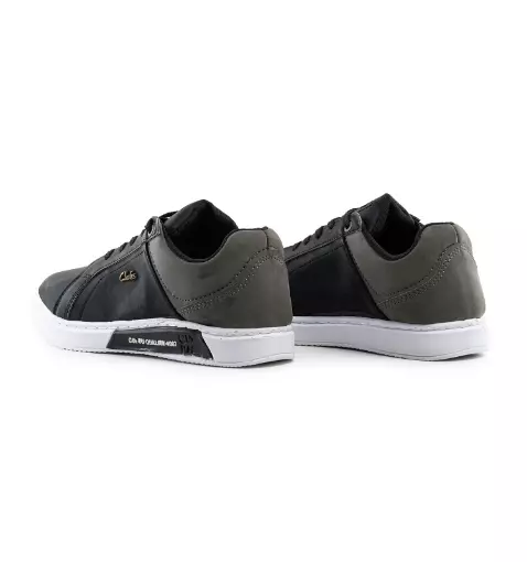 کفش چرم طوسی مردانه اسپرت مینیمال