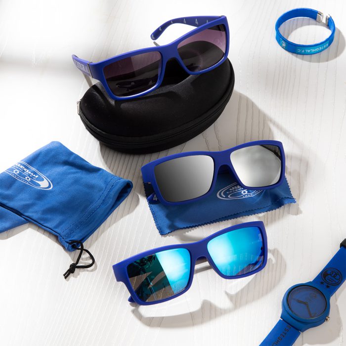 عینک آفتابی آبی فریم پلاستیکی مدل استقلالی