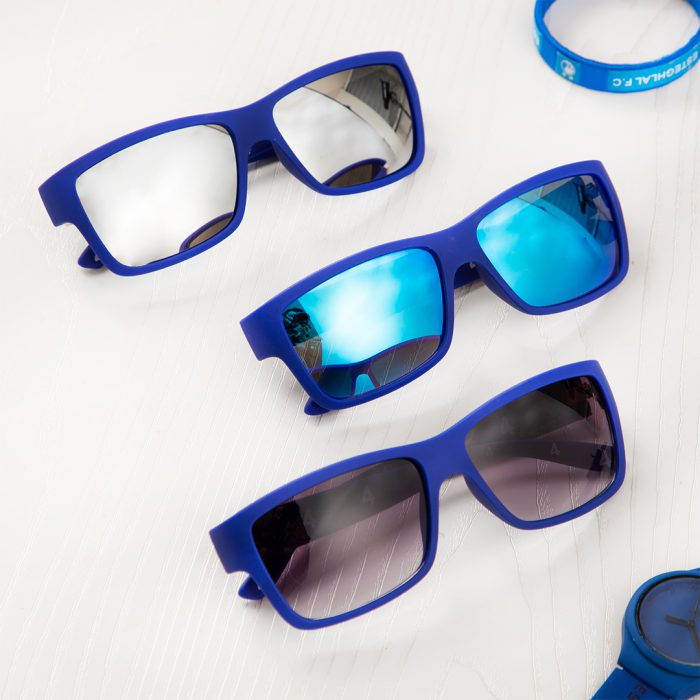 عینک آفتابی آبی فریم پلاستیکی مدل استقلالی