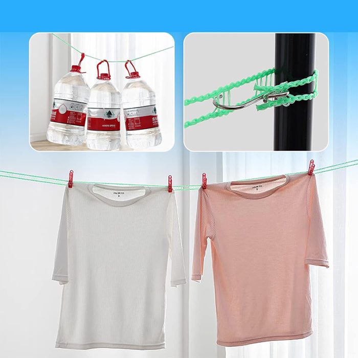 بند رخت آویز دو سر قلاب برای خشک شدن لباس - Image 3