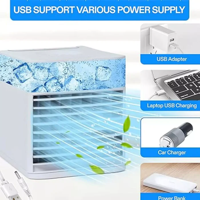 کولر آبی رومیزی مدل Mini مدل 3 حالته با نورپردازی