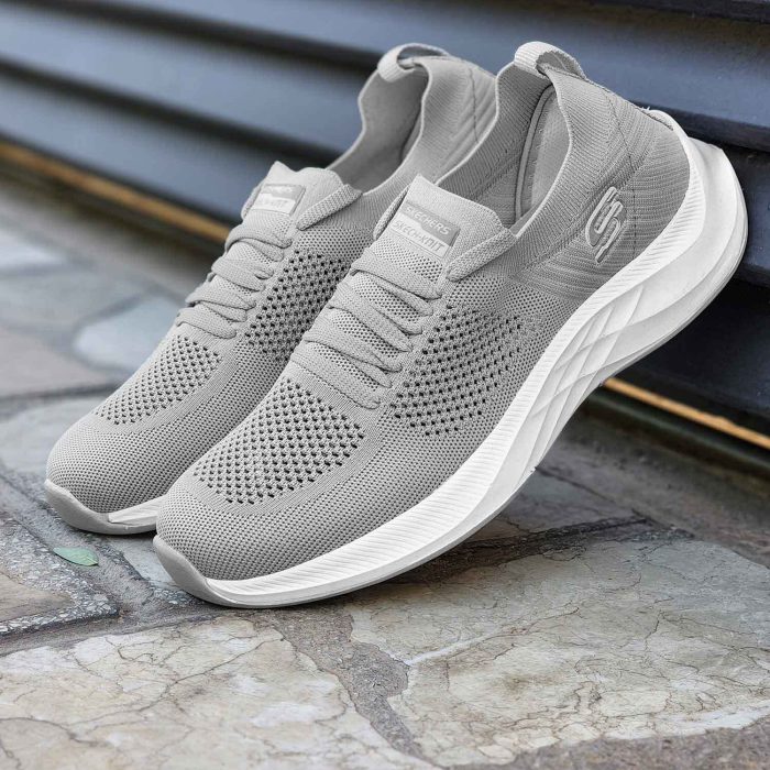 کفش کتانی طوسی مردانه مدل اسکیچرز Skechers