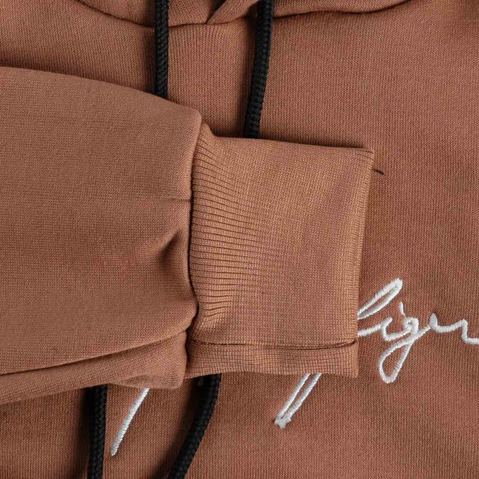 هودی دورس مردانه رنگ قهوه ای مدل Tommy