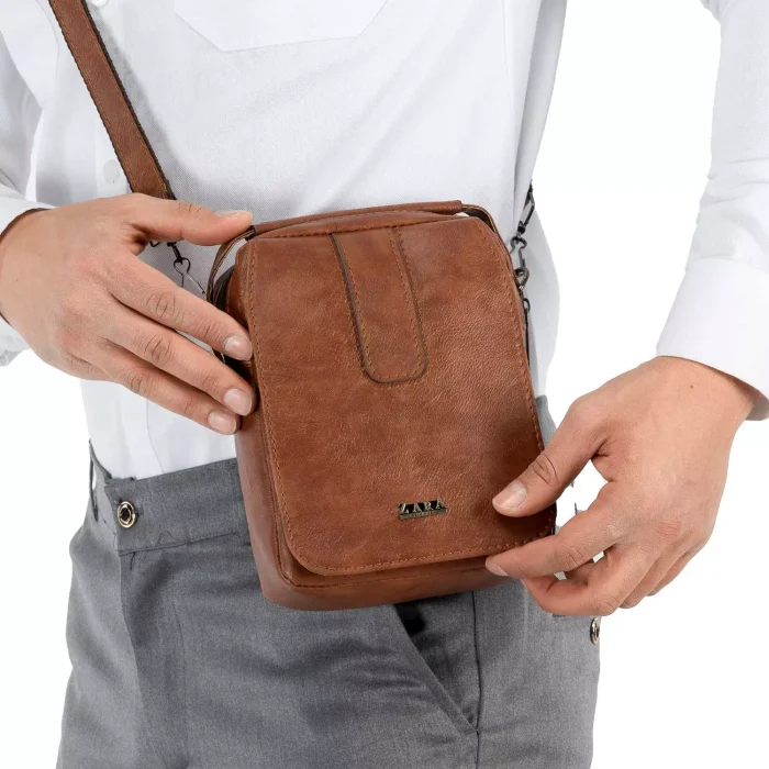 کیف دوشی مدل لپ تاپی دانشجویی چرم Zara