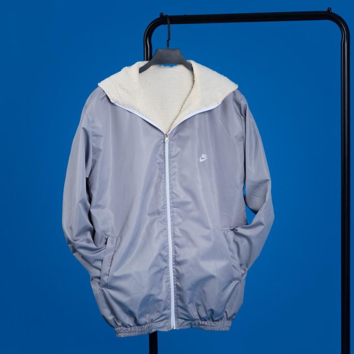 سوئیشرت بادگیر کلاهدار طوسی مدل مردانه Nike