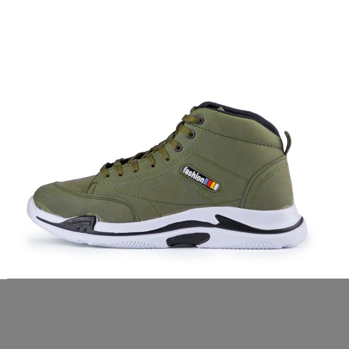 نیم بوت پسرانه اسپرت (سبز تیره) مدل ساقدار