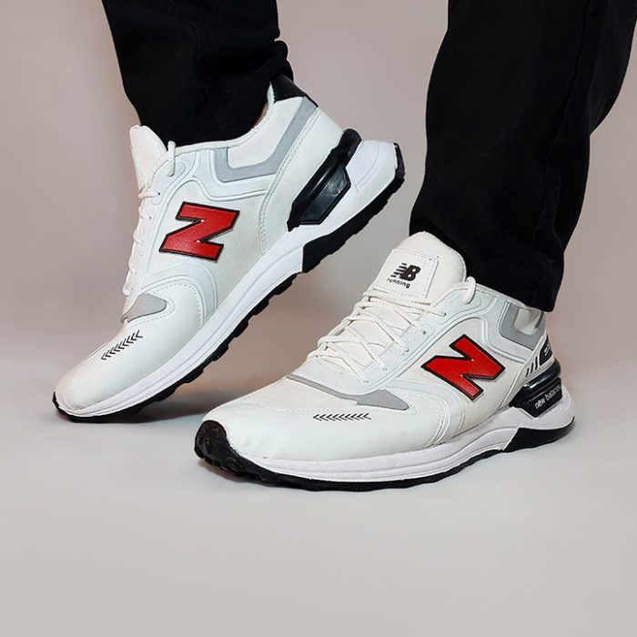 کفش کتانی مردانه سفید برند New balance جدید