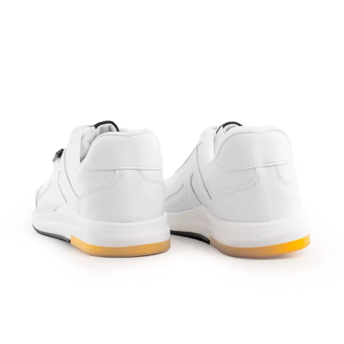 کفش چرم سفید اسپرت مدل مردانه تخت صاف Ecco