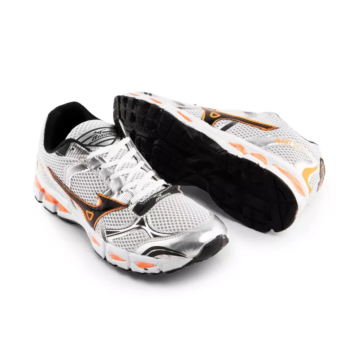 کفش کتانی مردانه رنگ سفید نارنجی مدل Sport