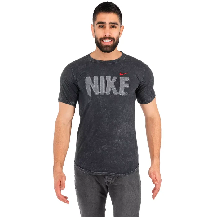 تیشرت ذغالی مردانه مدل Nike ابروبادی سنگ شور