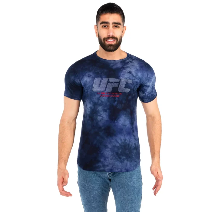 تیشرت سرمه ای ابروبادی سنگ شور شده مردانه UFC