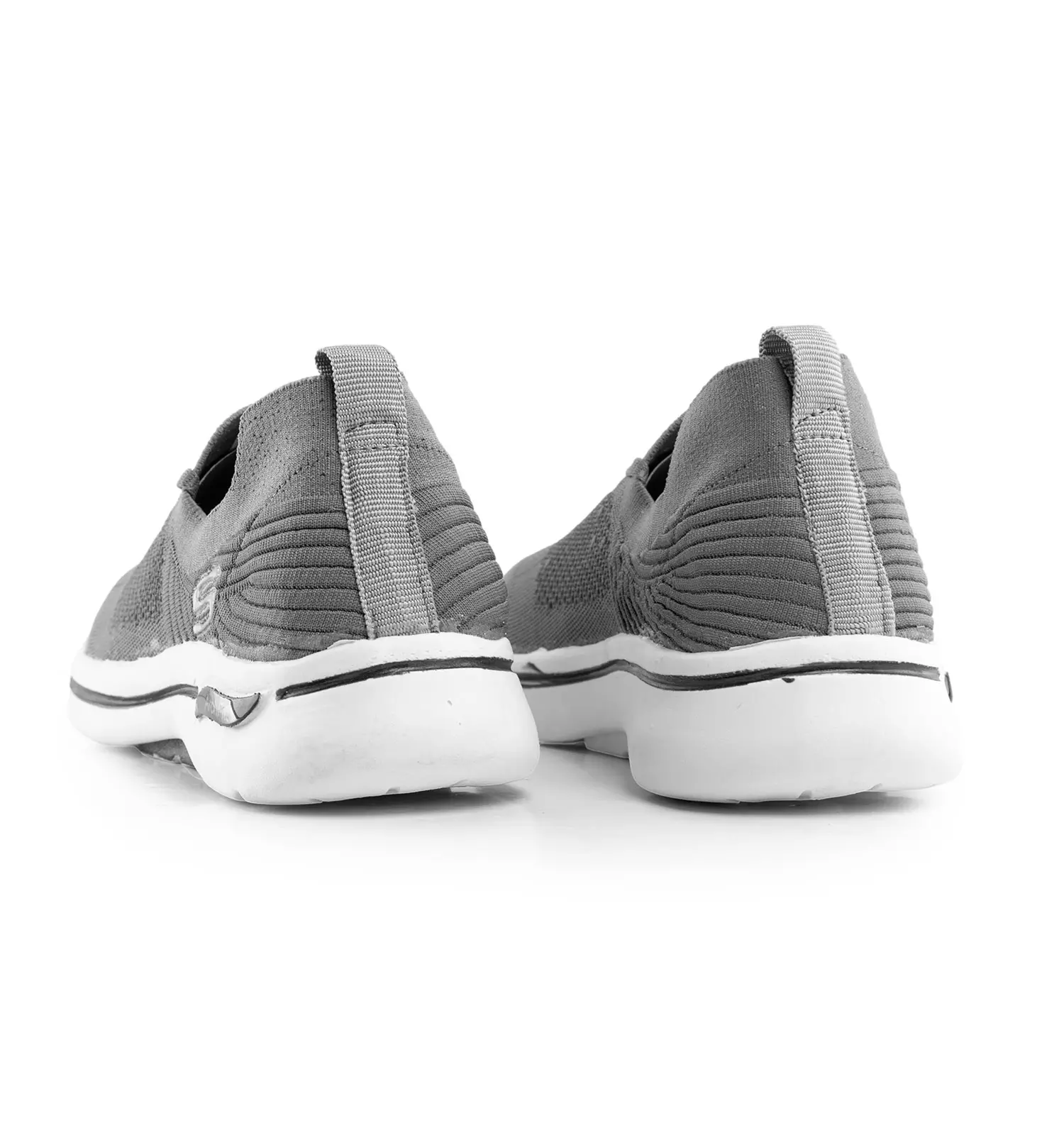 کفش کتانی رویه بافت مردانه طوسی مدل Skechers - Image 4