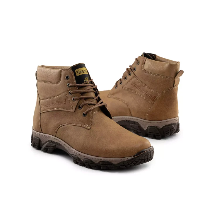 کفش چرم نیم بوت چرم قهوه ای مردانه Clarks