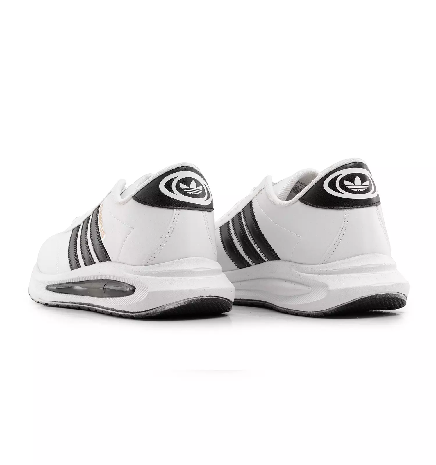 کفش چرم مردانه رنگ سفید مدل Adidas 3 خط - Image 3