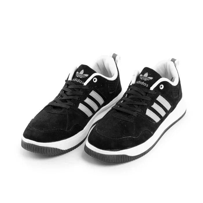 کفش کتانی مشکی سه خط اسپرت مردانه Adidas