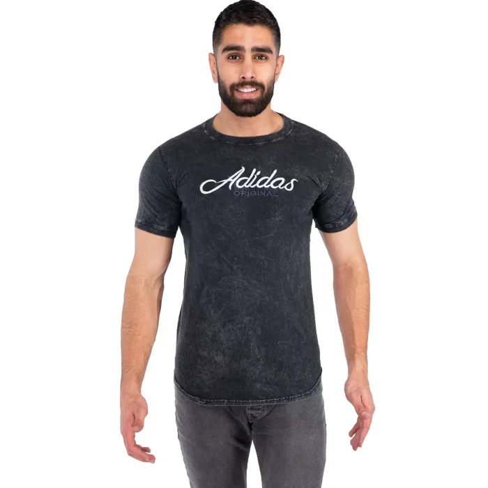 تیشرت ابروبادی Adidas مردانه آستین کوتاه ذغالی