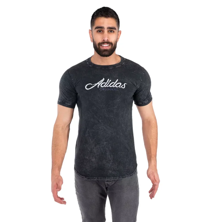 تیشرت ابروبادی Adidas مردانه آستین کوتاه ذغالی