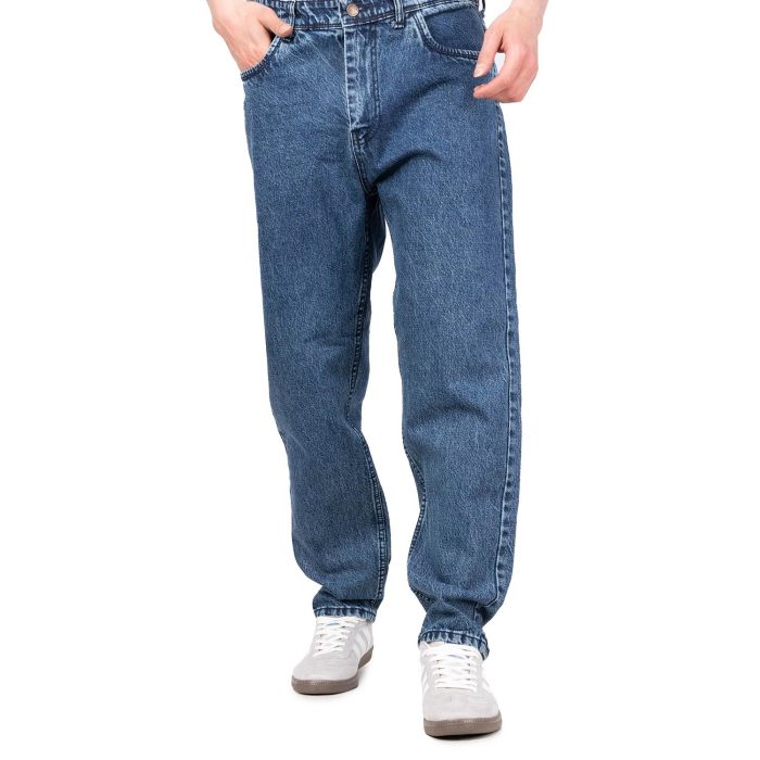 شلوار مام فیت مردانه جنس جین آبی برند Zara