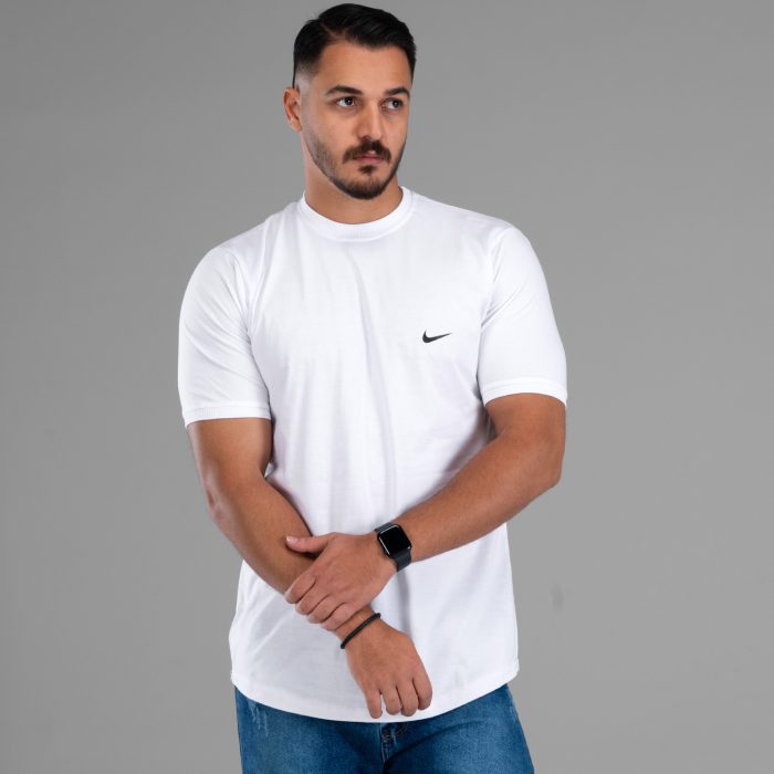 تیشرت آستین کوتاه مردانه رنگ سفید مدل Nike