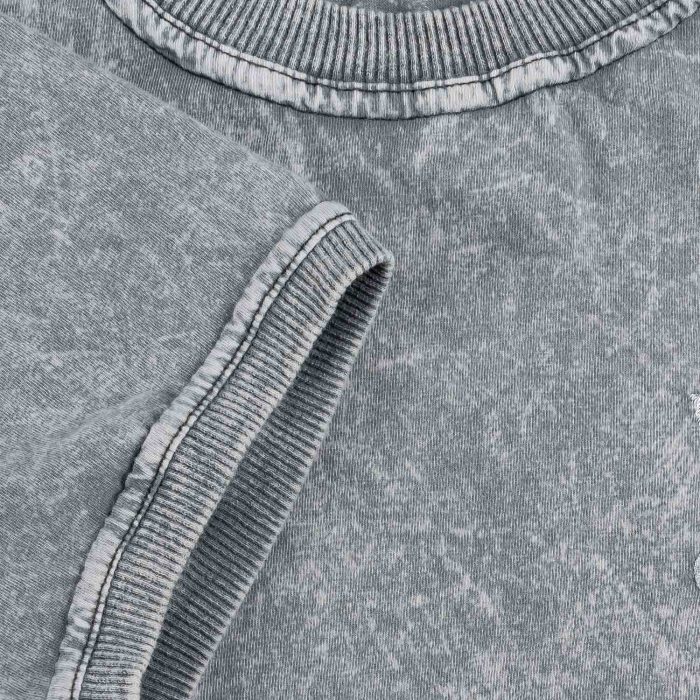 تیشرت طوسی مردانه سنگ شور شده مدل Adidas
