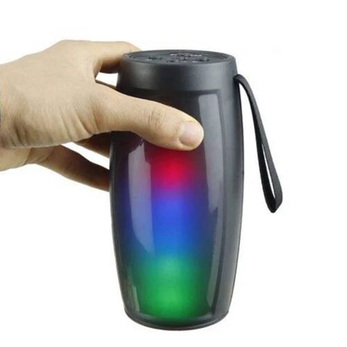 اسپیکر بلوتوث دار شارژی USB SD Cart با رقص نور - Image 4