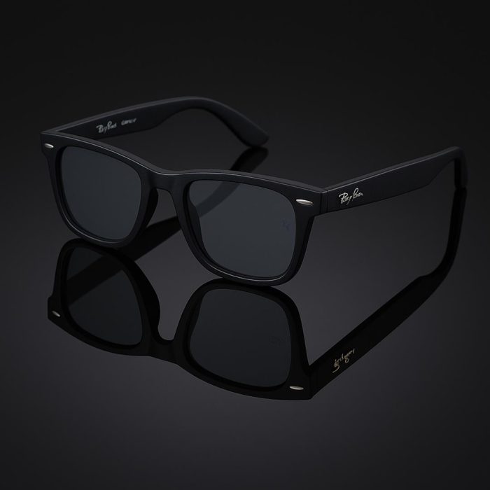 عینک آفتابی ریبن Ray Ban ویفری رنگ مشکی