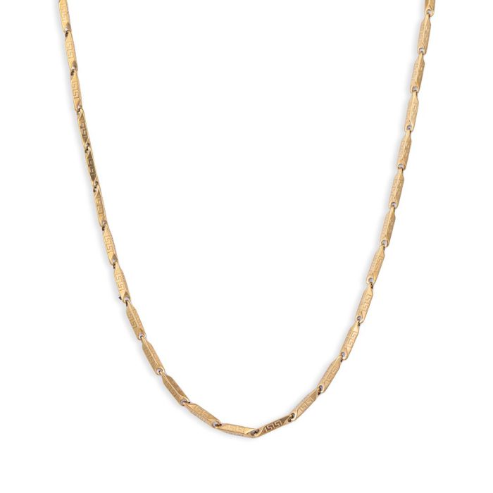 گردنبند زنجیری استیل طلایی رنگ ثابت 50 Cm - Image 4