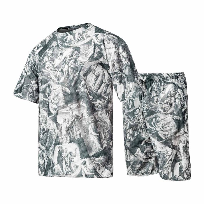 ست رکابی شلوارک پسرانه طرح حواریون طوسی