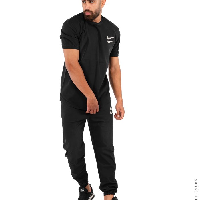 ست تیشرت شلوار اسلش مردانه رنگ مشکی Nike