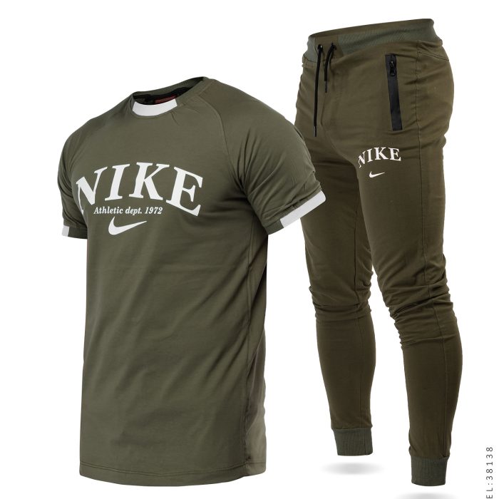 ست تیشرت شلوار اسلش مردانه Nike رنگ سبز