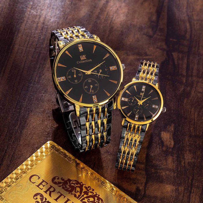 ست ساعت مچی مردانه زنانه کلاسیک IIK Collection