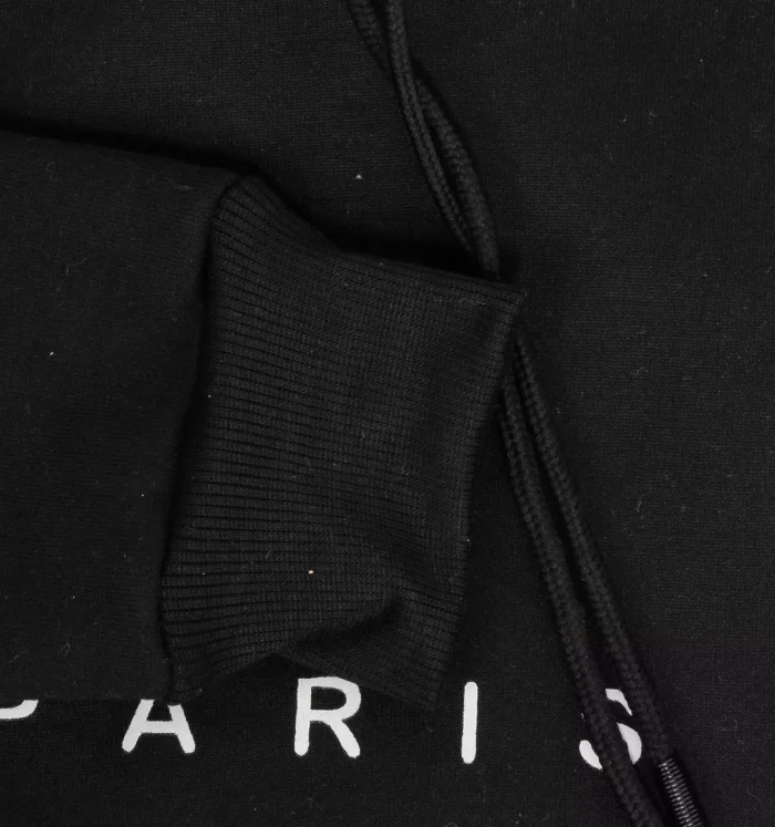 هودی دورس مردانه رنگ مشکی مدل Paris - Image 2