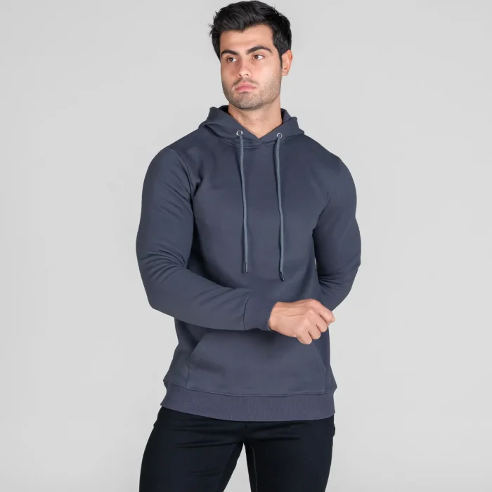 هودی دورس مردانه مدادی بدون طرح ساده Basic