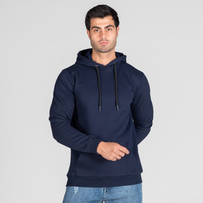 هودی دورس مردانه سرمه ای ساده مدل Basic