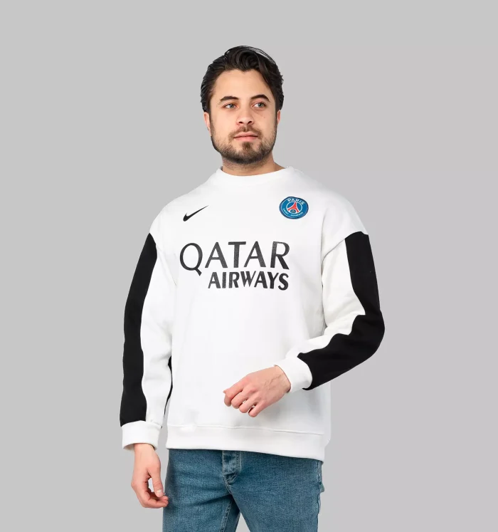 بلوز دورس مردانه سفید مشکی مدل Nike Paris