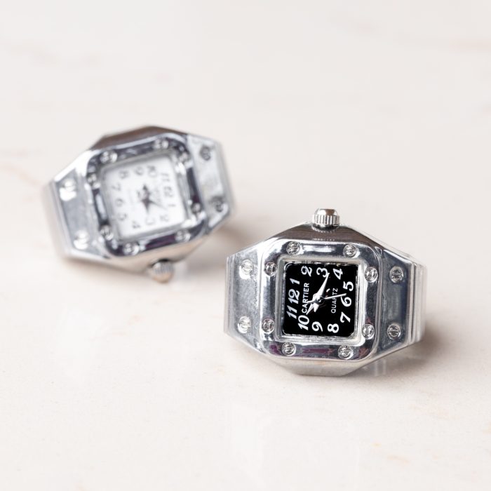 انگشتر ساعت دار مردانه Cartier صفحه مشکی - Image 3
