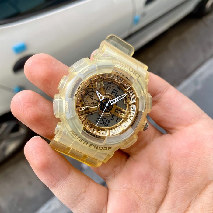 ساعت مچی مردانه مدل G shock ضد آب شفاف