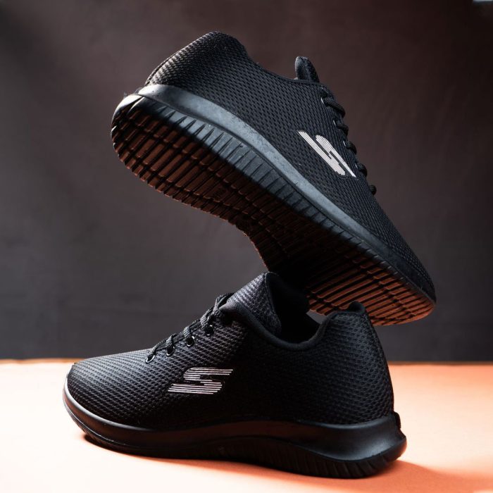 کفش کتانی مردانه رنگ مشکی مدل ورزشی Skechers