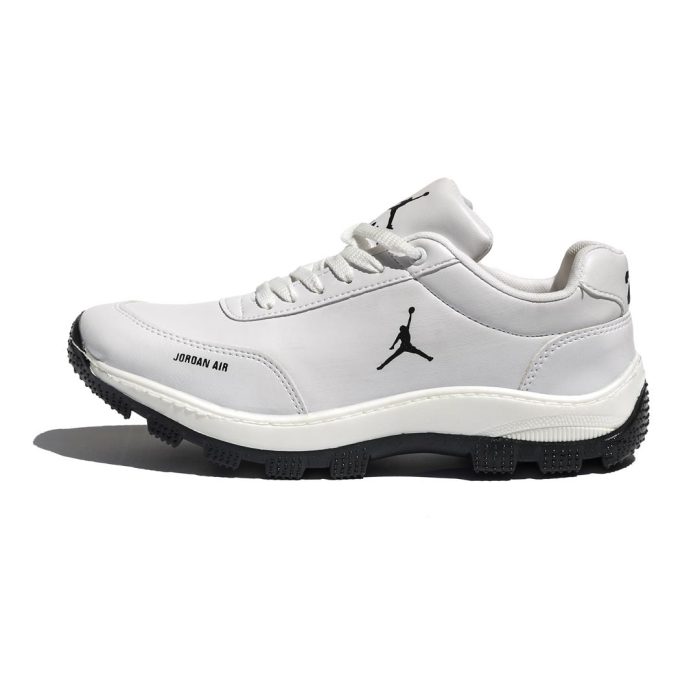 کفش چرم مردانه رنگ سفید مدل جردن Jordan