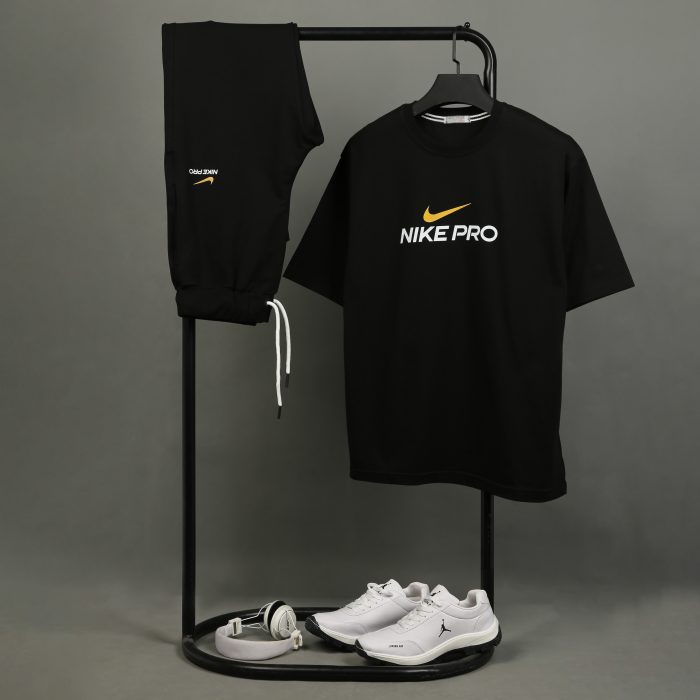 ست تیشرت شلوار بگ مردانه مشکی Nike Pro