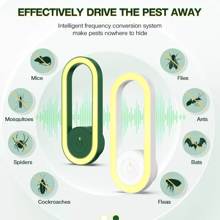 چراغ خواب و حشره کش برقی فناوری اولتراسونیک