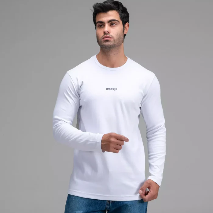 تیشرت یا بلوز آستین بلند مردانه تک رنگ Esprit ( رنگ بندی )