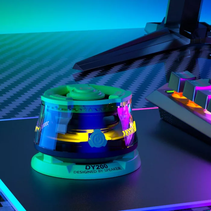 اسپیکر Mini شارژی مگنتی چسبنده با اکولایزر نور